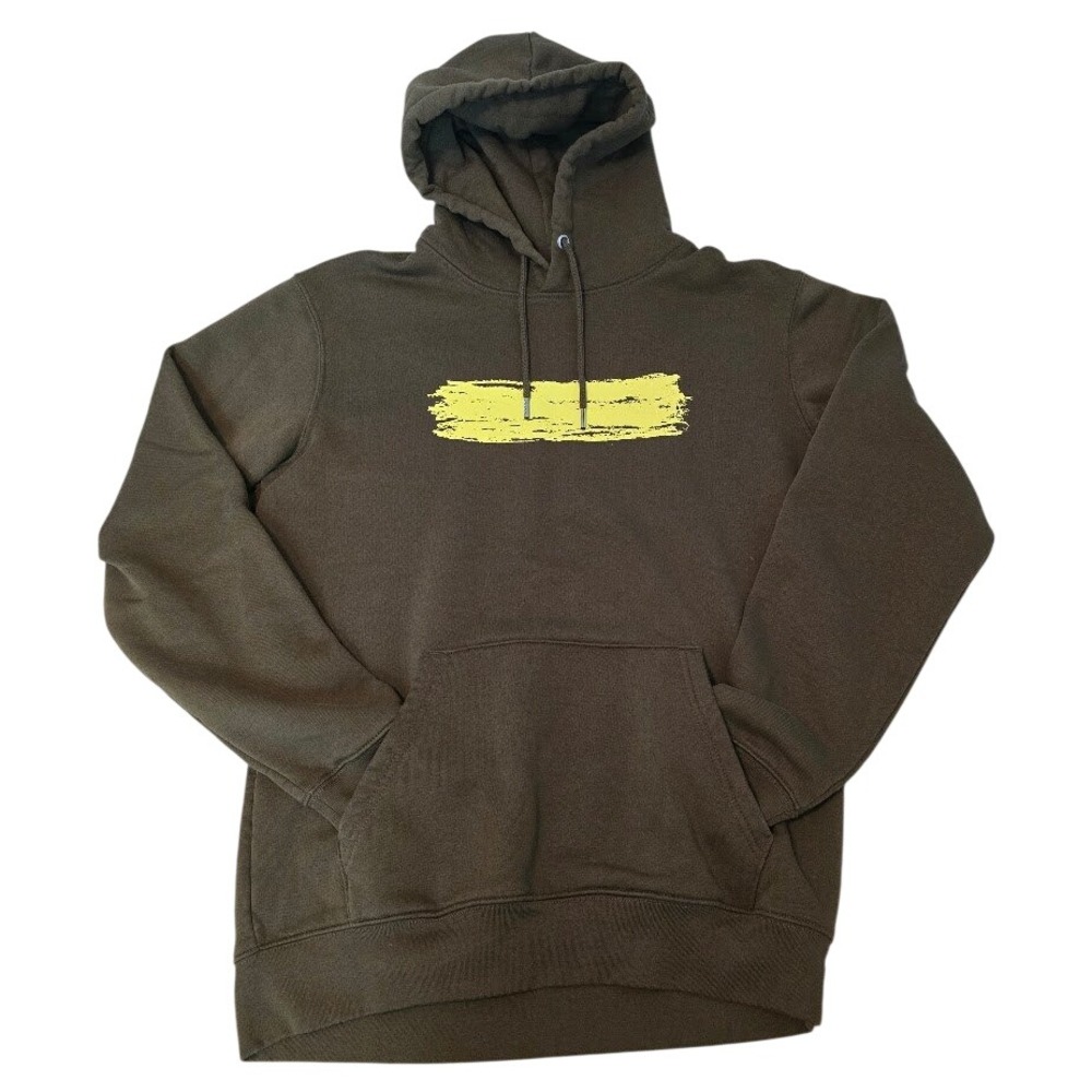 Ed Sheeran Subtract 2023 Tour Hoodie Brown Yellow Graphic Mens Large 1260